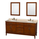 Hatton 72 Inch Double Bathroom Vanity in Light Chestnut - 7