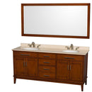Hatton 72 Inch Double Bathroom Vanity in Light Chestnut - 9