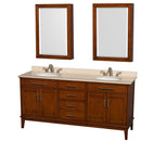 Hatton 72 Inch Double Bathroom Vanity in Light Chestnut - 11