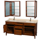 Hatton 72 Inch Double Bathroom Vanity in Light Chestnut - 20