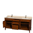 Hatton 72 Inch Double Bathroom Vanity in Light Chestnut - 14