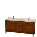 Hatton 72 Inch Double Bathroom Vanity in Light Chestnut - 13