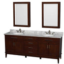 Hatton 80 Inch Double Bathroom Vanity in Dark Chestnut - 27