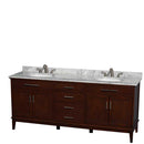 Hatton 80 Inch Double Bathroom Vanity in Dark Chestnut - 21