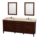 Hatton 80 Inch Double Bathroom Vanity in Dark Chestnut - 7