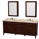 Hatton 80 Inch Double Bathroom Vanity in Dark Chestnut - 11