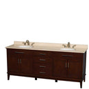 Hatton 80 Inch Double Bathroom Vanity in Dark Chestnut - 5
