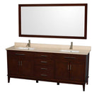 Hatton 80 Inch Double Bathroom Vanity in Dark Chestnut - 17
