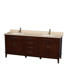 Hatton 80 Inch Double Bathroom Vanity in Dark Chestnut - 13