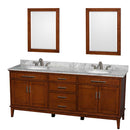 Hatton 80 Inch Double Bathroom Vanity in Light Chestnut - 23