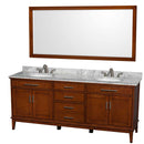 Hatton 80 Inch Double Bathroom Vanity in Light Chestnut - 25