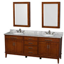 Hatton 80 Inch Double Bathroom Vanity in Light Chestnut - 27