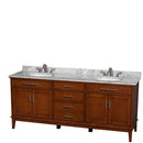 Hatton 80 Inch Double Bathroom Vanity in Light Chestnut - 21