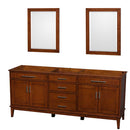 Hatton 80 Inch Double Bathroom Vanity in Light Chestnut - 2