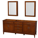 Hatton 80 Inch Double Bathroom Vanity in Light Chestnut - 4