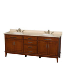 Hatton 80 Inch Double Bathroom Vanity in Light Chestnut - 5