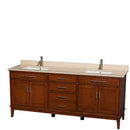 Hatton 80 Inch Double Bathroom Vanity in Light Chestnut - 13