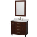 Berkeley 36 Inch Single Bathroom Vanity in Dark Chestnut - 4