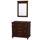 Berkeley 36 Inch Single Bathroom Vanity in Dark Chestnut - 3