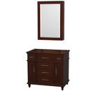 Berkeley 36 Inch Single Bathroom Vanity in Dark Chestnut - 2