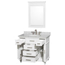 Berkeley 36 Inch Single Bathroom Vanity in White - 7