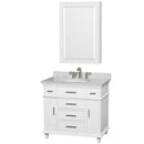 Berkeley 36 Inch Single Bathroom Vanity in White - 4