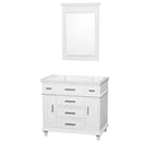 Berkeley 36 Inch Single Bathroom Vanity in White - 3