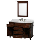 Berkeley 48 Inch Single Bathroom Vanity in Dark Chestnut - 8