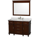 Berkeley 48 Inch Single Bathroom Vanity in Dark Chestnut - 9