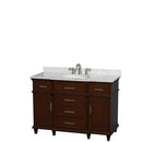Berkeley 48 Inch Single Bathroom Vanity in Dark Chestnut - 6