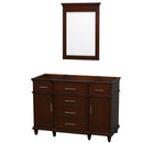 Berkeley 48 Inch Single Bathroom Vanity in Dark Chestnut - 3