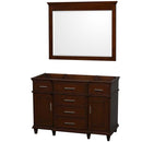 Berkeley 48 Inch Single Bathroom Vanity in Dark Chestnut - 4