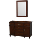Berkeley 48 Inch Single Bathroom Vanity in Dark Chestnut - 2
