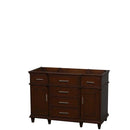 Berkeley 48 Inch Single Bathroom Vanity in Dark Chestnut