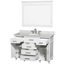 Berkeley 48 Inch Single Bathroom Vanity in White - 10