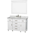 Berkeley 48 Inch Single Bathroom Vanity in White - 9