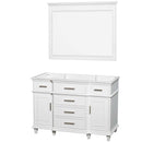 Berkeley 48 Inch Single Bathroom Vanity in White - 4