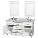 Berkeley 60 Inch Double Bathroom Vanity in White - 9