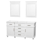 Berkeley 60 Inch Double Bathroom Vanity in White - 3