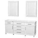 Berkeley 72 Inch Double Bathroom Vanity in White - 2