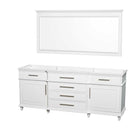 Berkeley 80 Inch Double Bathroom Vanity in White - 4