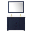 Avery 48 Inch Double Bathroom Vanity in Dark Blue - 9