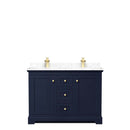Avery 48 Inch Double Bathroom Vanity in Dark Blue - 5