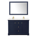 Avery 48 Inch Double Bathroom Vanity in Dark Blue - 18