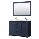 Avery 48 Inch Double Bathroom Vanity in Dark Blue - 17