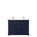 Avery 48 Inch Double Bathroom Vanity in Dark Blue - 14