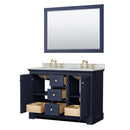 Avery 48 Inch Double Bathroom Vanity in Dark Blue - 27