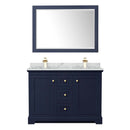 Avery 48 Inch Double Bathroom Vanity in Dark Blue - 37