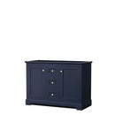 Avery 48 Inch Double Bathroom Vanity in Dark Blue