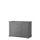 Avery 48 Inch Double Bathroom Vanity in Dark Gray